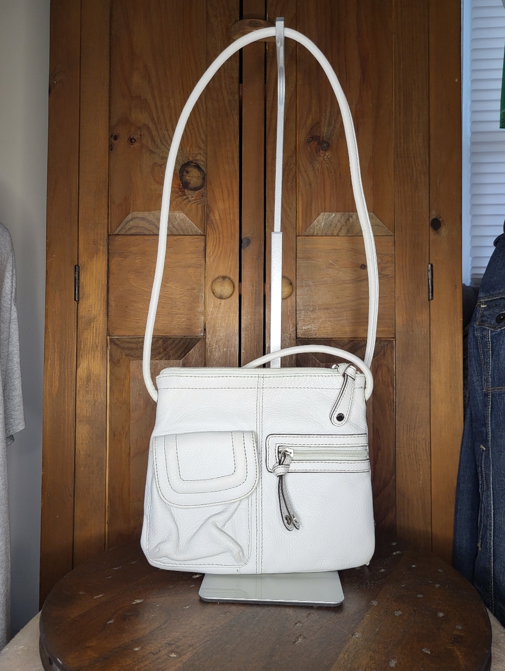 Tignanello white leather crossbody bag - Picture 5 of 15